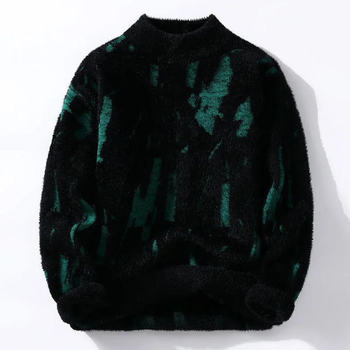 Drune | Abstrakte Strickjacke Weich und Trendy Perfekt Für Den Alltagsgebrauch