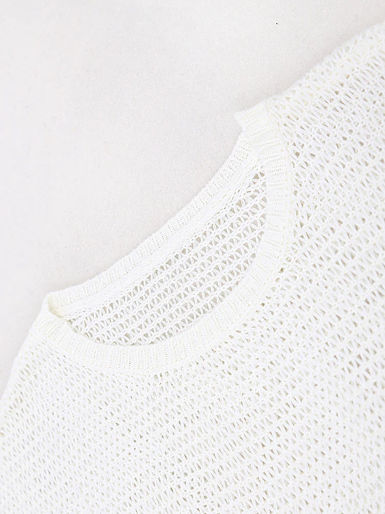 Drune Boho Strick Sommerkleider