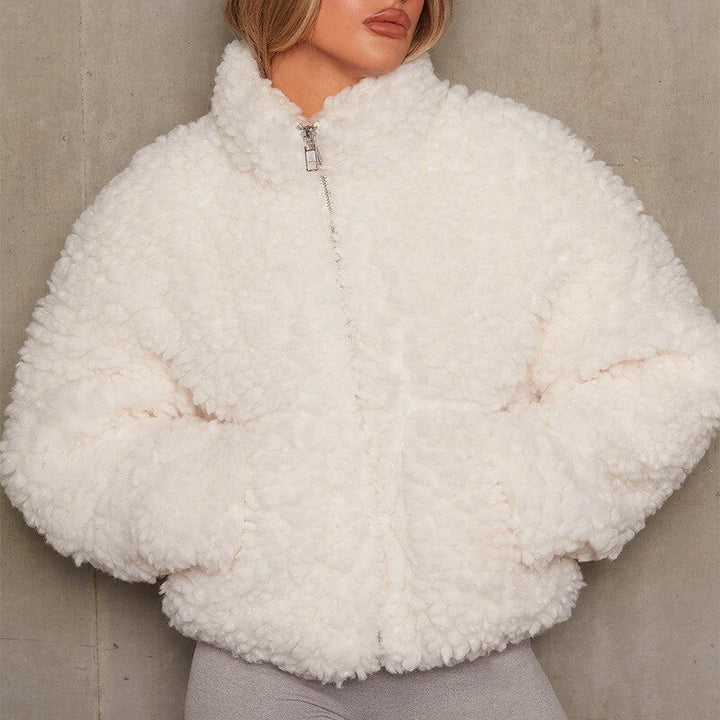 Drune | Teddy Cropped Jacke für Damen