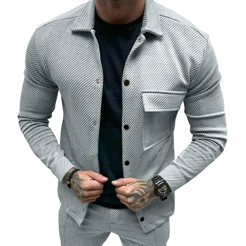 Drune | Klassische Leichtgewicht Shirtjacke Polyester Moderner Komfort