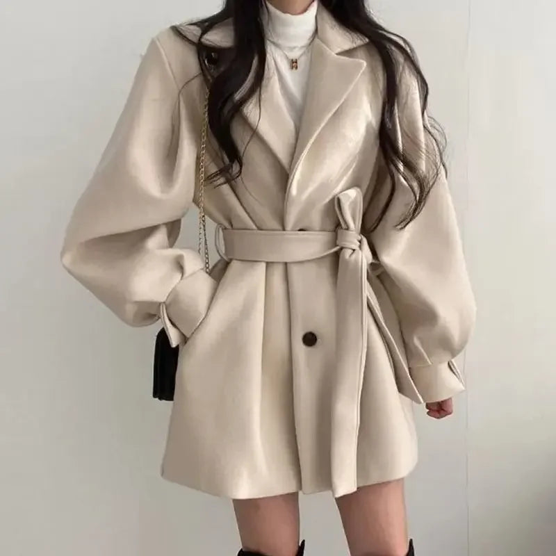 Drune | Eleganter Taillierter Trenchcoat für Frauen