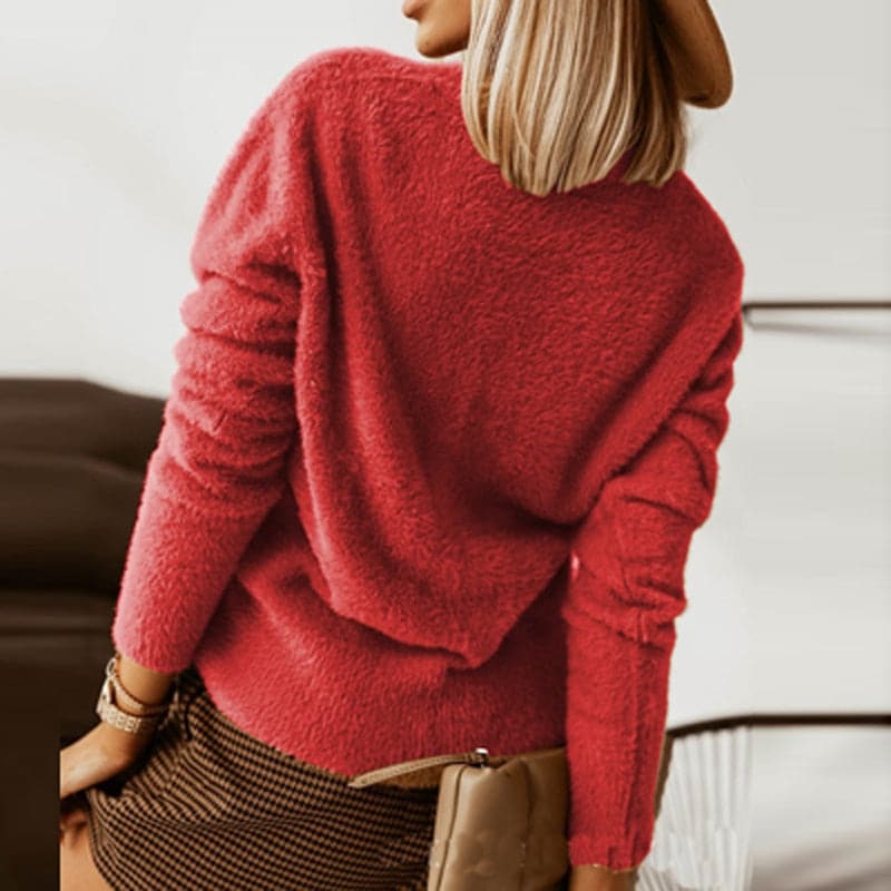 Drune | Strickjacke - Weiche Strickware - V-Ausschnitt - Große Knöpfe - Lockere Passform