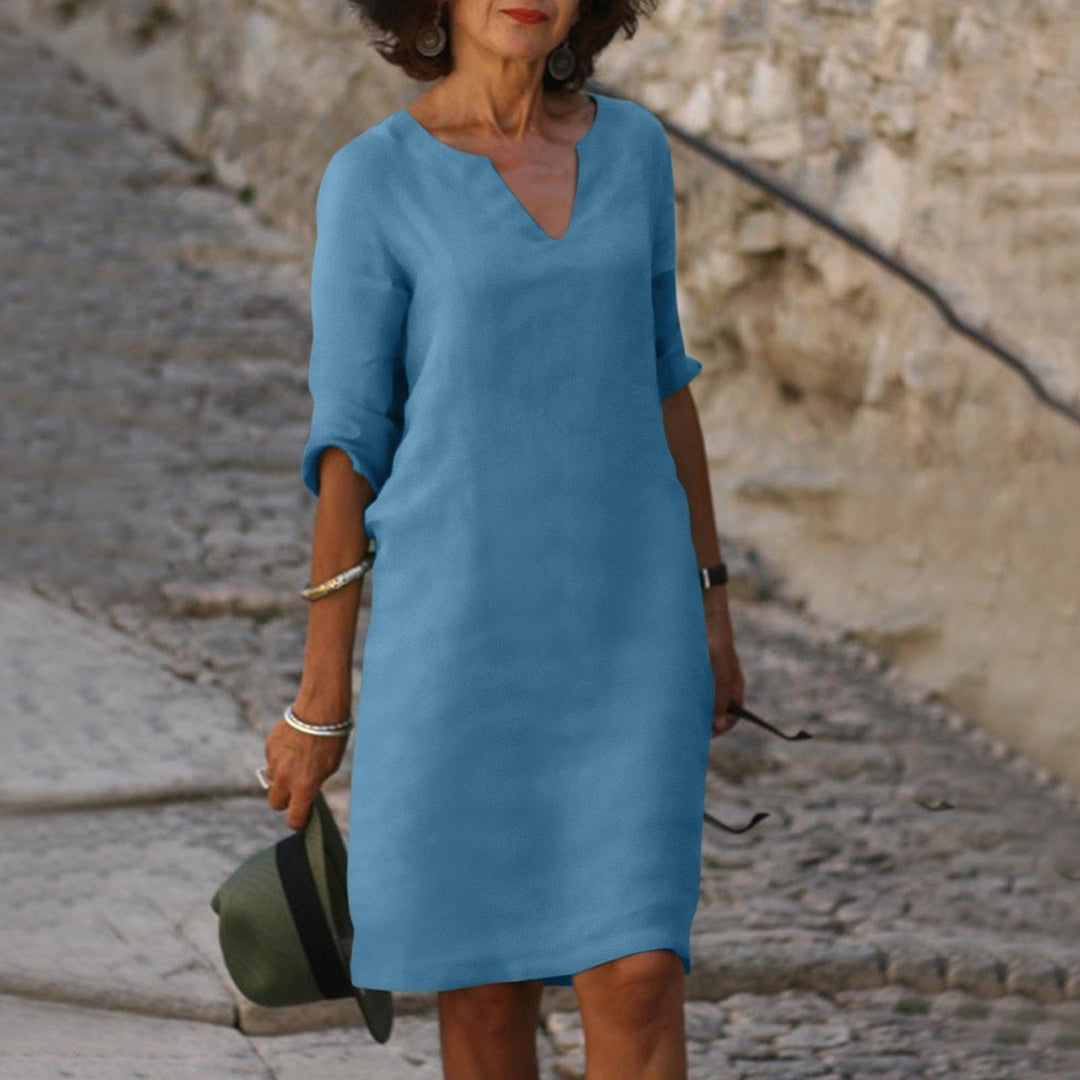 Drune | Elegantes Sommerkleid mit V-Ausschnitt