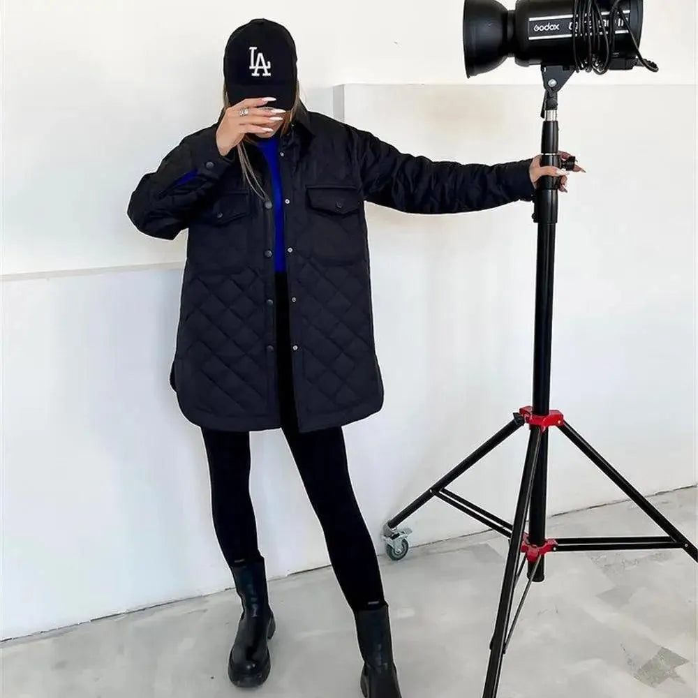 Drune | Wattierte Jacke - Elegant - Knopfverschluss, Geräumige Taschen - Ideal für den Herbst