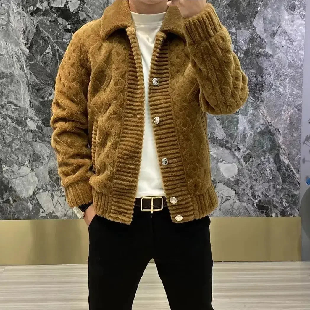 Drune | Warme Winterstrickjacke für Männer