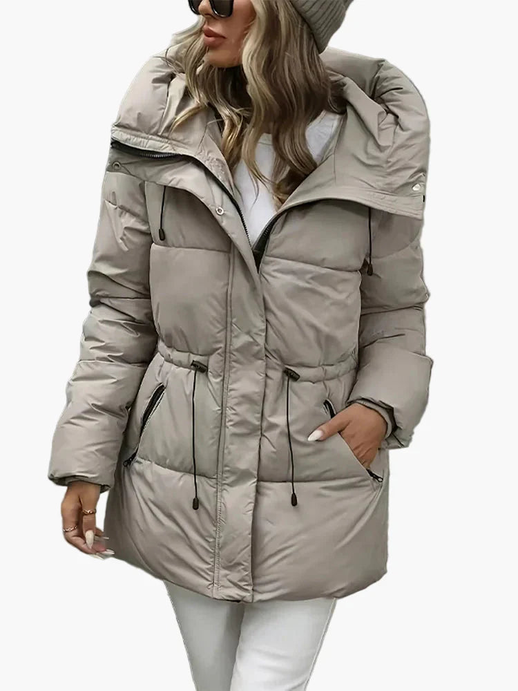 Drune | Winter Steppjacke mit Kapuze - Modischer, warmer Mantel für Freizeit und Alltag