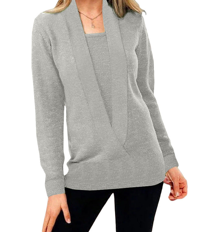 Drune | Eleganter Strickpullover mit tiefem Ausschnitt