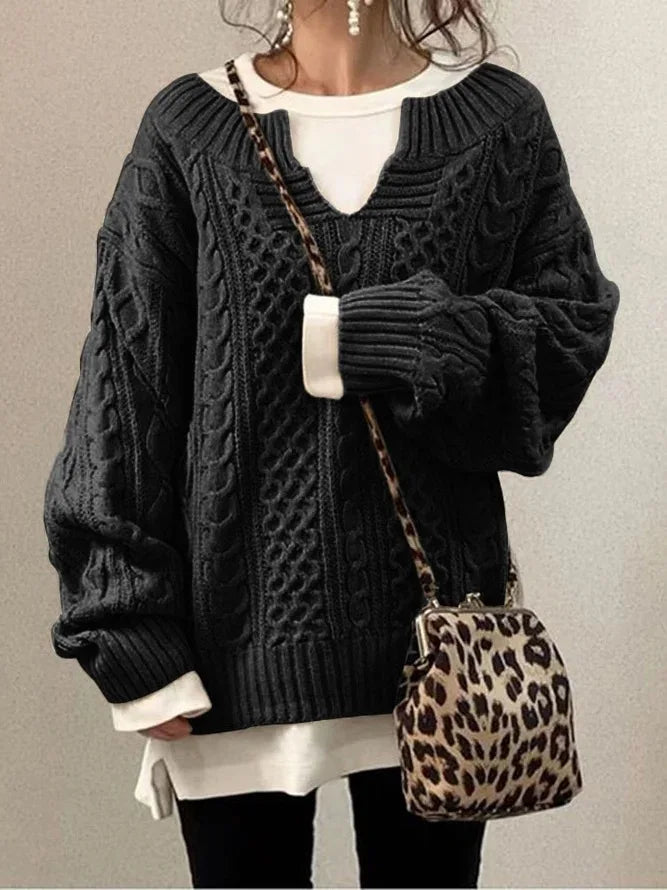 Drune | Warmer Damenpullover | Gestrickt