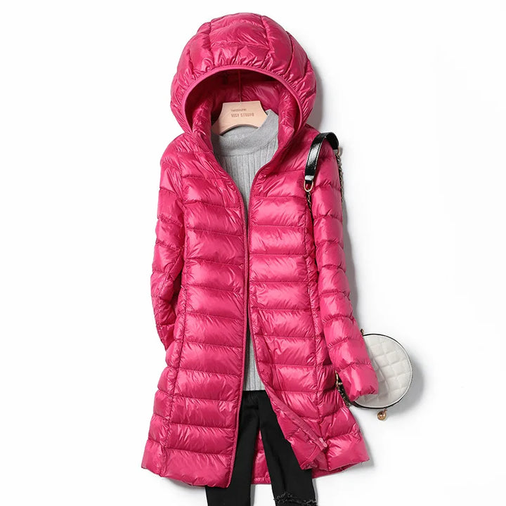 Drune | Leichte Damen-Daunenjacke mit Abnehmbarer Kapuze