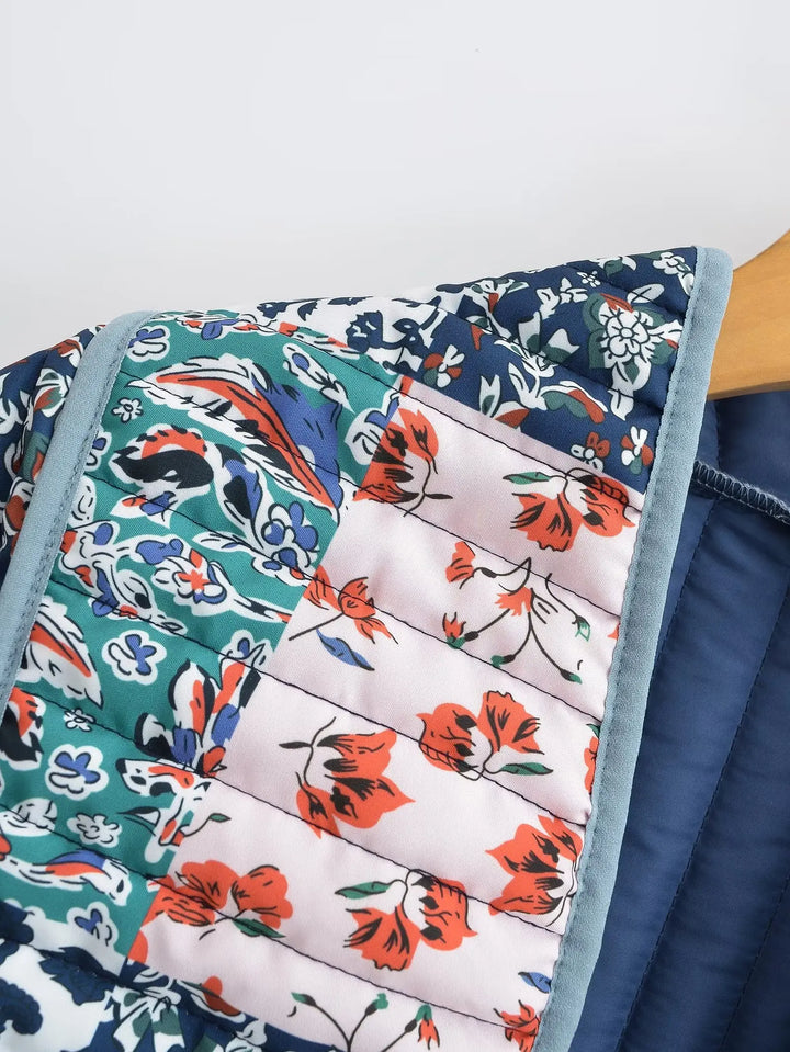 Drune | Wintermantel mit Blumenmuster