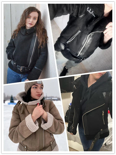Drune - Dicke Warme Wildlederjacke