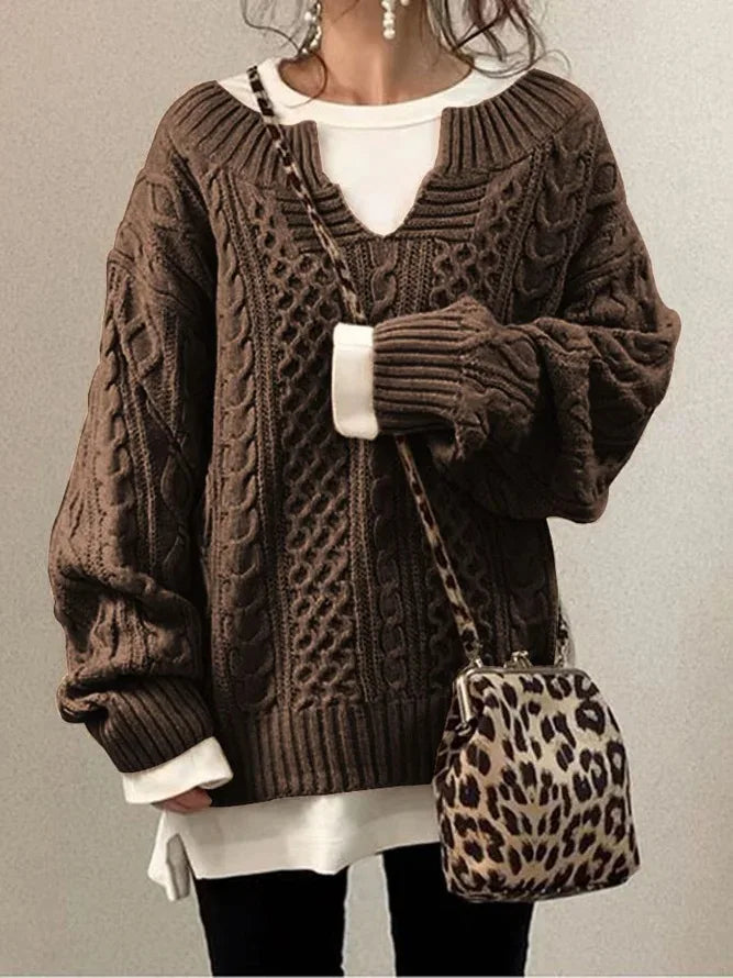 Drune | Warmer Damenpullover | Gestrickt