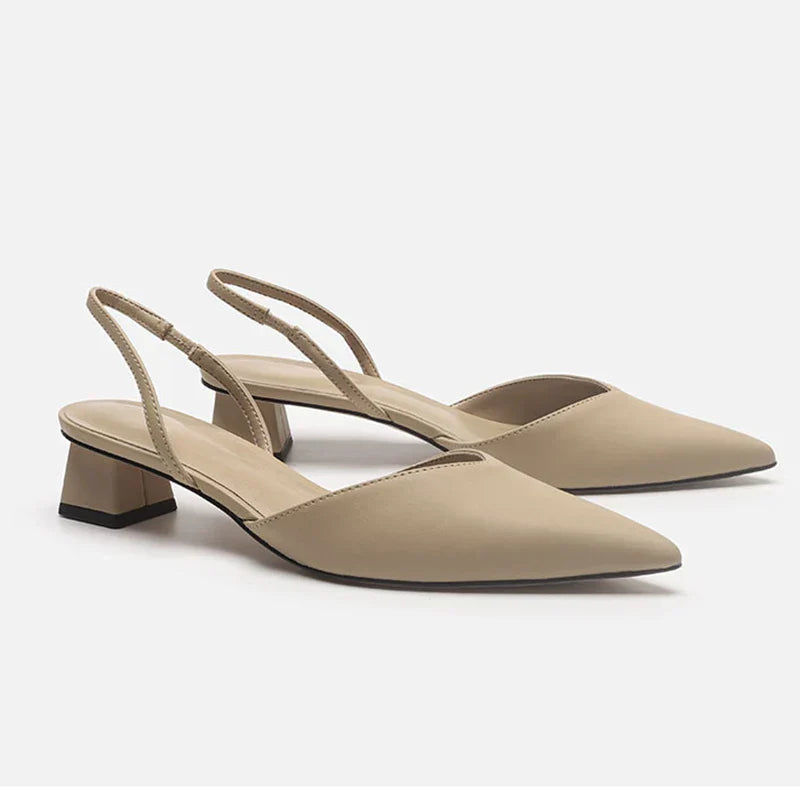 Drune | Spitz Zulaufende Absätze Slingback Stil