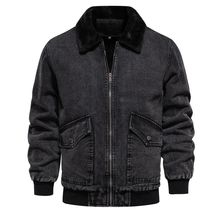 Drune | Herren Jeansjacke warm gefüttert