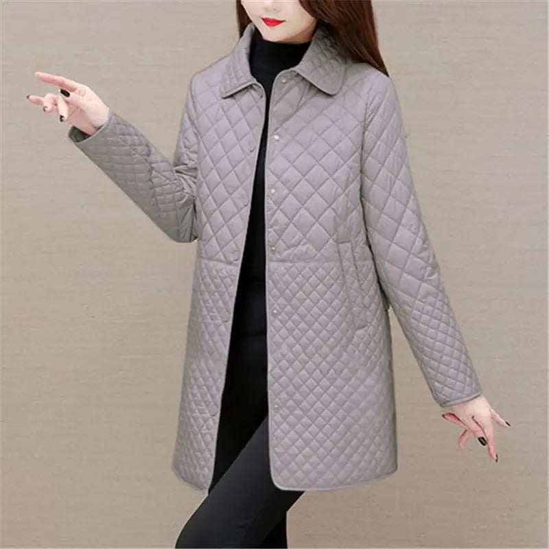 Drune | Damen Steppjacke Mit Karomuster