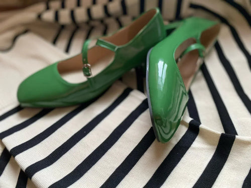 Drune | Schuhe mit Glänzendem Blockabsatz