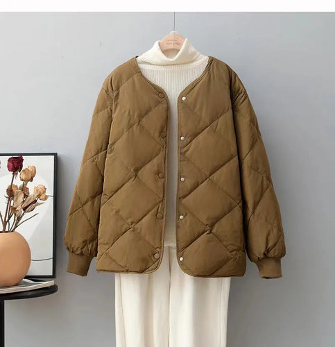 Drune | Schicke Daunenjacke mit Knöpfen - Perfekt für den Winter für Frauen