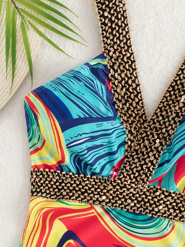 Drune Badeanzug Monokini Rückenfrei