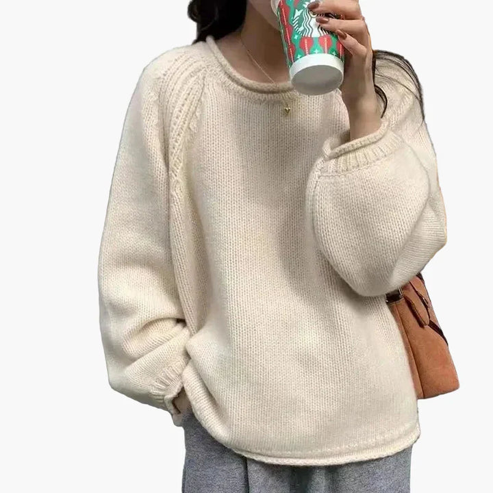 Drune | Pullover im französischen Stil - Lockerer Strickpullover für Alltag & Freizeit