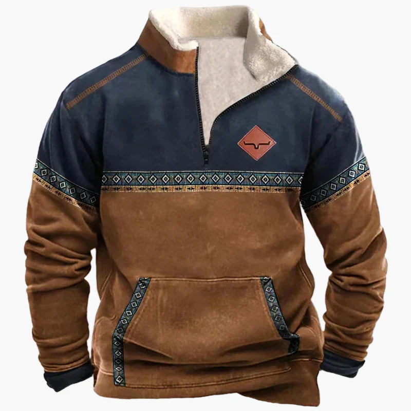 Drune | Wild West Vintage Pullover - Stilvoller Freizeit-Sweater mit Western-Charme