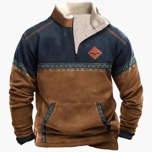 Drune | Wild West Vintage Pullover - Stilvoller Freizeit-Sweater mit Western-Charme