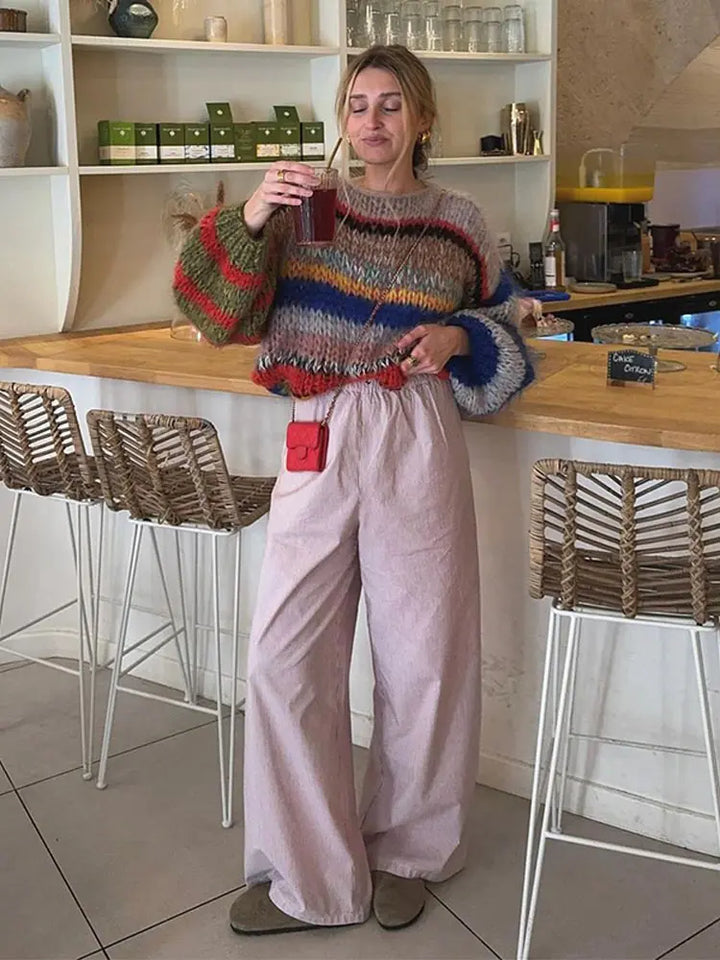 Drune | Bunter Pullover geeignet für Damen