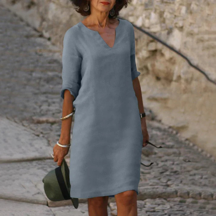 Drune | Elegantes Sommerkleid mit V-Ausschnitt