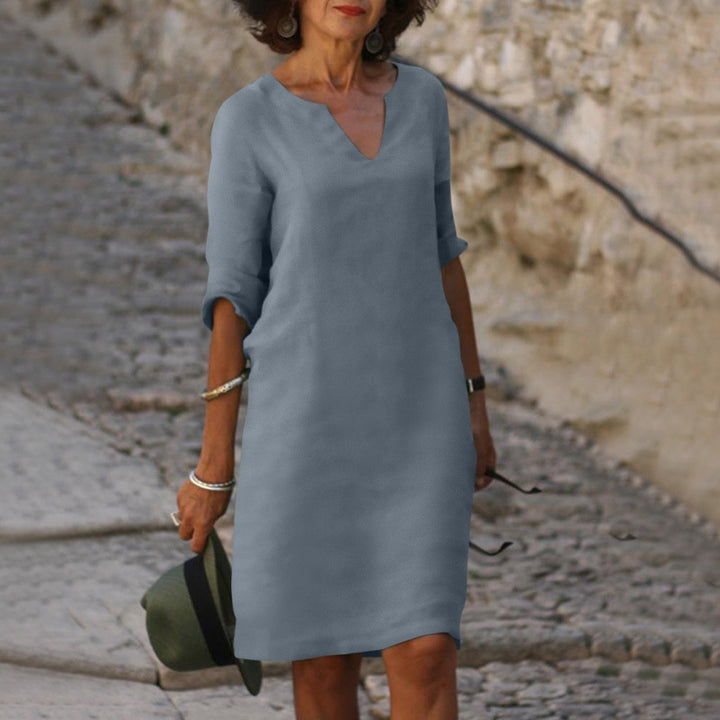 Drune | Elegantes Sommerkleid mit V-Ausschnitt