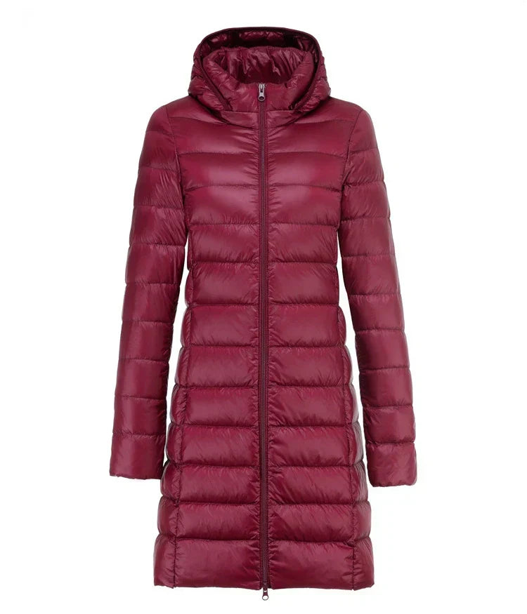 Drune | Lange Daunenjacke