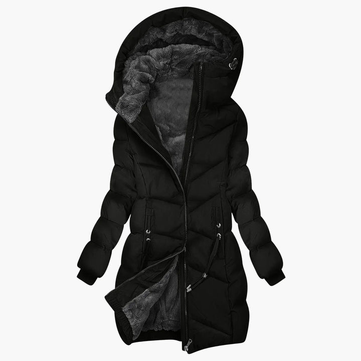 Drune | Wintermantel Lang Steppjacke mit Kapuze - Winddichter, Warmer Outdoor Parka