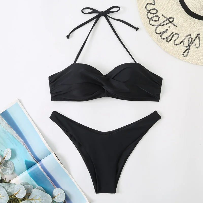 Drune | Sexy Bikini mit Push Up Frauen Badebekleidung Frauen Badeanzug Mädchen Bikiniset Schwimmen Badehosen für Strandbekleidung Pool Sommer