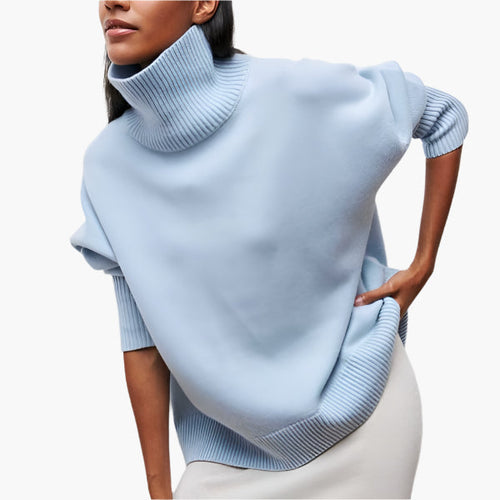 Drune | Pullover mit Rollkragen und voluminösen Ärmeln - Eleganter Style für Alltag und Büro