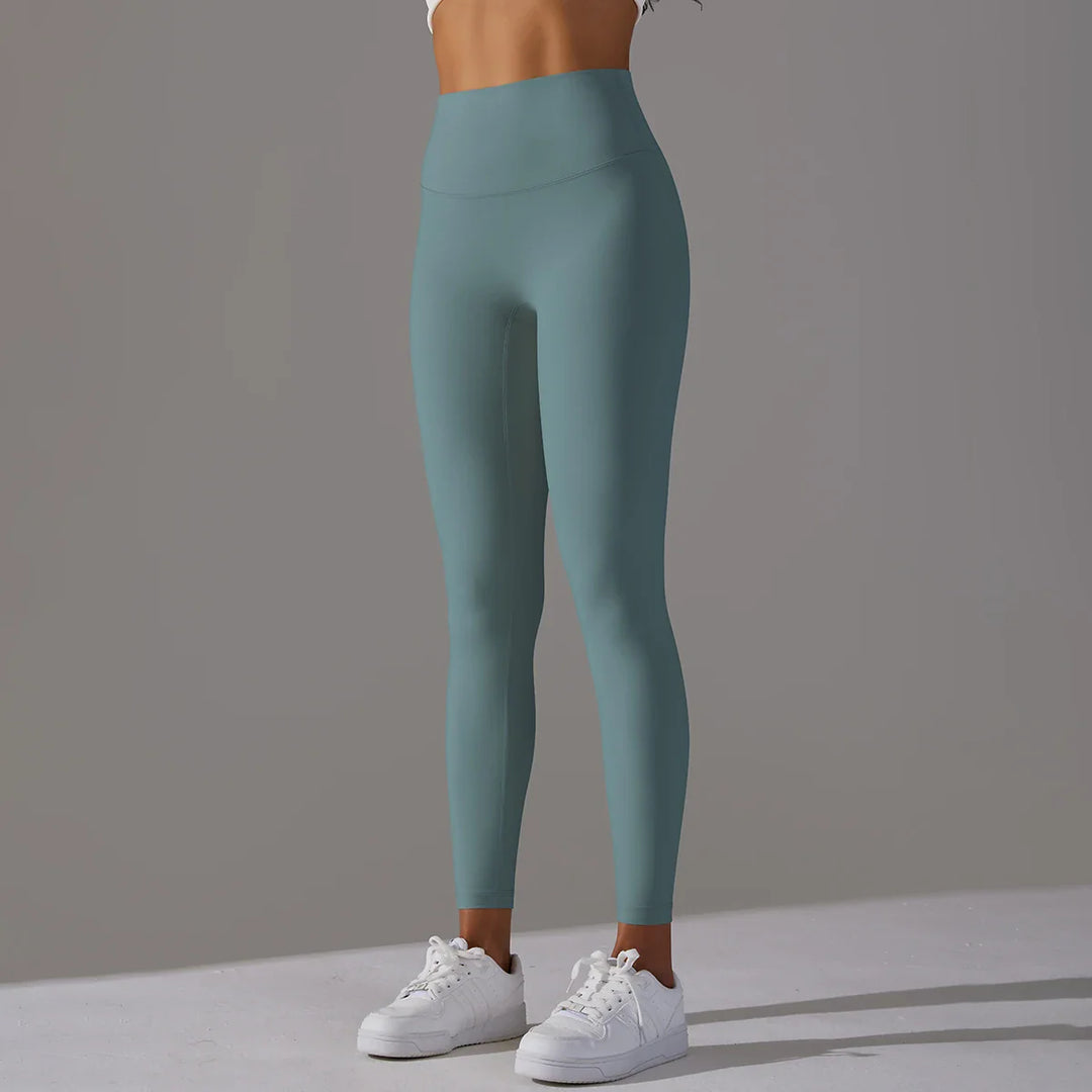Drune | Atmungsaktive hohe Taille Yoga Leggings für Damen zum Sport, Laufen und Radfahren