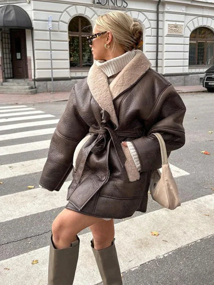 Drune | Winterjacke mit Kunstpelz für Damen
