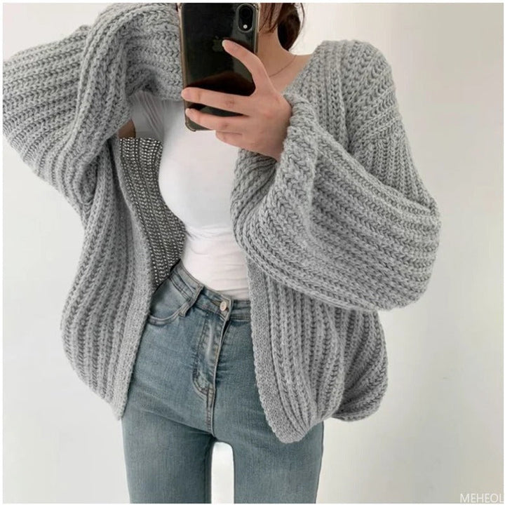 Drune | Lässiger Strick-Cardigan mit Oversize-Ärmeln
