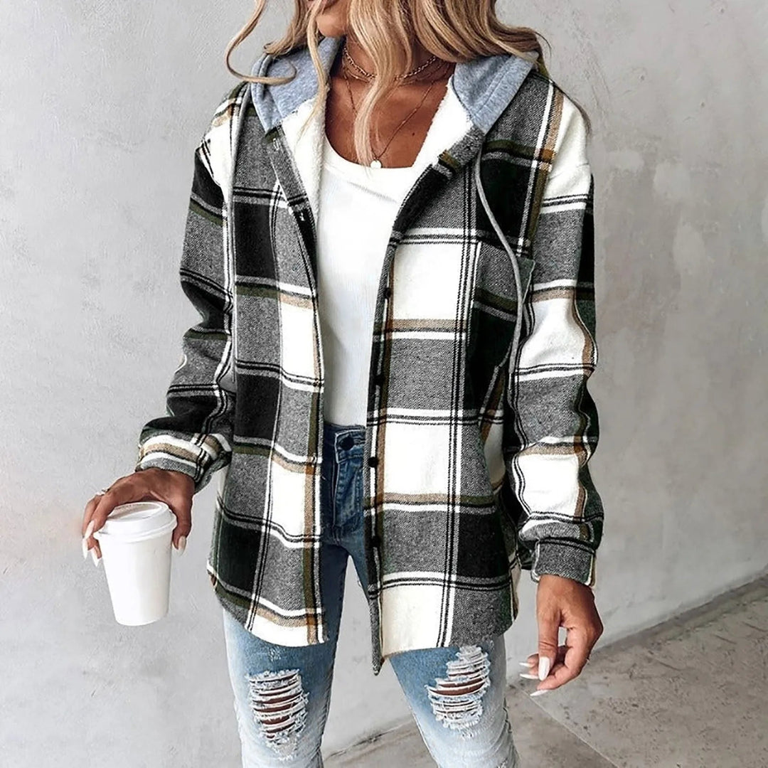Drune | Kariertes Komfort-Hoodie