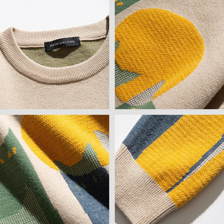 Drune – Oversize Strickpullover, Lässige Passform