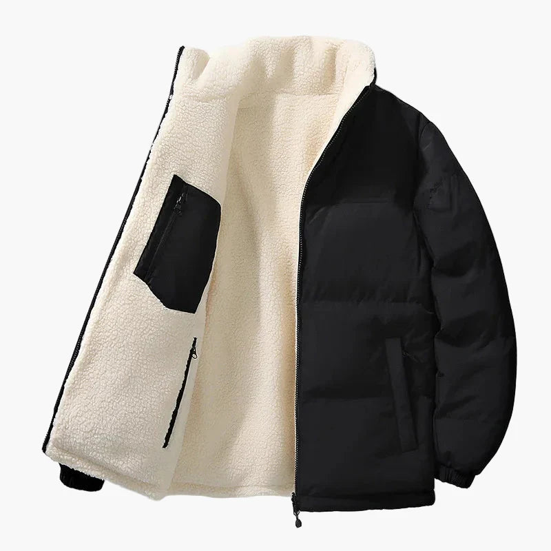 Drune | Winter Steppjacke mit Fleece-Innenfutter - Urban Freizeitjacke, Lockerer Schnitt, Warm, Ideal für Alltag & Outdoor