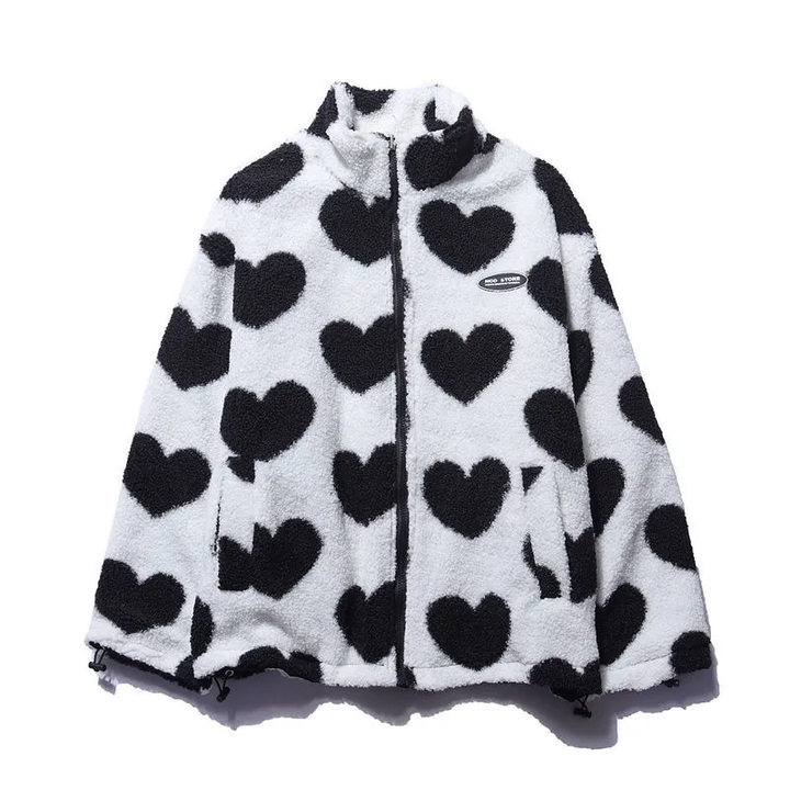 Drune | Wendbare Herz Fleecejacke