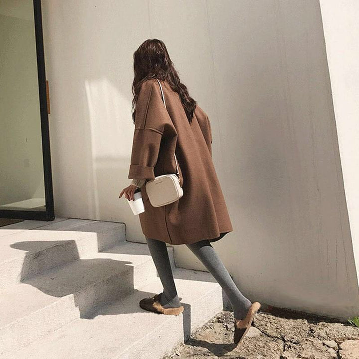 Drune | Eleganter Lockerer Woll Trenchcoat für
