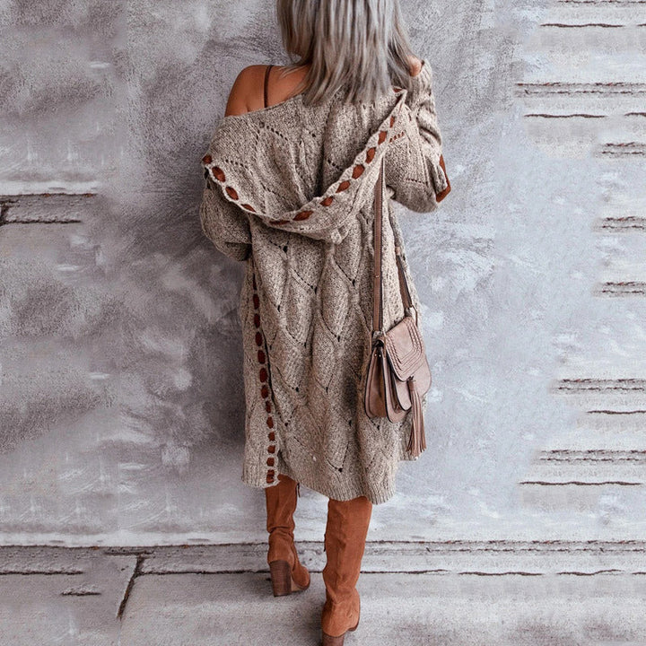 Drune | Eleganter Strickpullover mit Kapuze im Vintage-Stil
