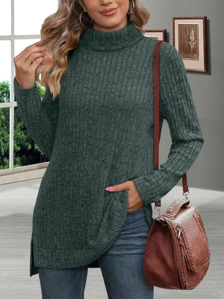 Drune | Warmer gestreifter Rollkragenpullover