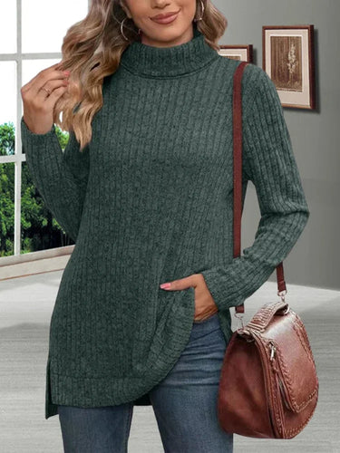 Drune | Warmer gestreifter Rollkragenpullover
