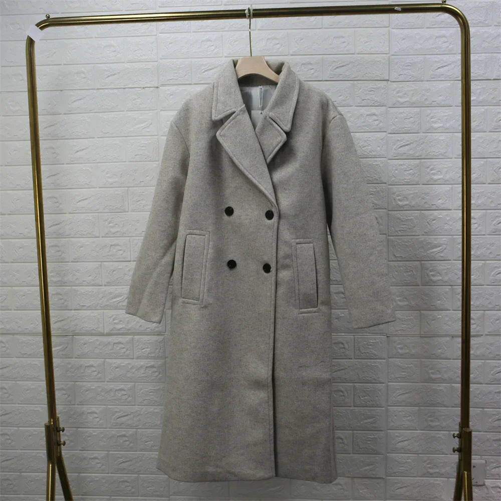 Drune | Eleganter langer Wintermantel für Damen