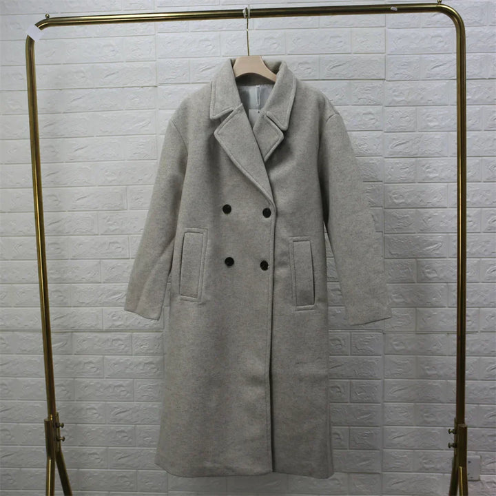 Drune | Eleganter langer Wintermantel für Damen