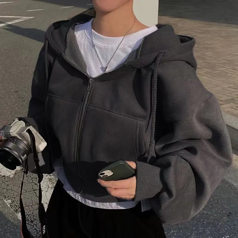 Drune | Klassische Gekürztes Sweatshirt für Frauen