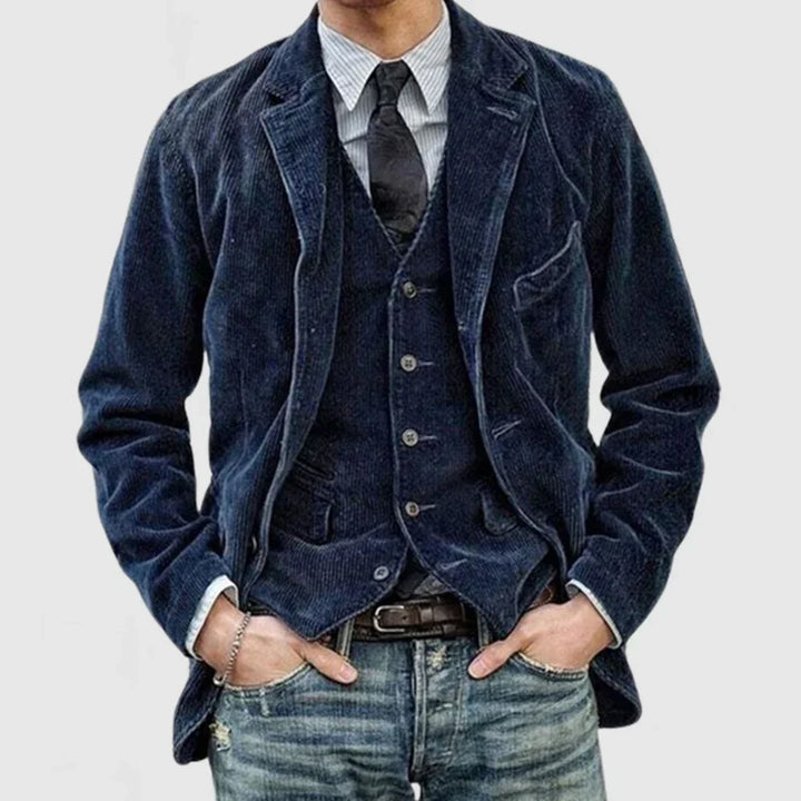 Drune | Cordjacke für Männer mit Aufschlägen