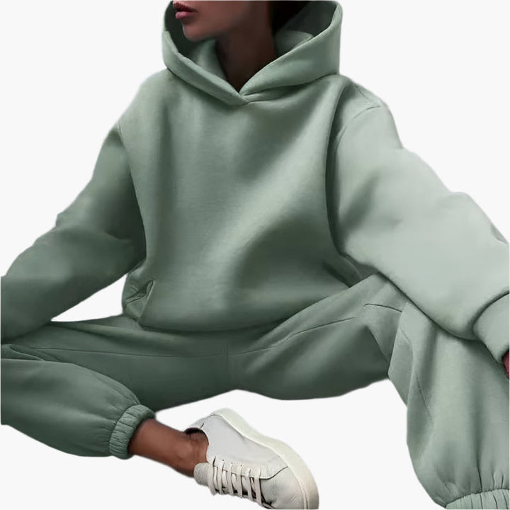 Drune | Oversize Lounge Set Kapuzenpullover und Jogginghose - Komfortabler Freizeitlook