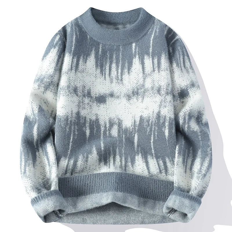 Drune | Weiche Strickjacke mit Tie-dye-muster Trendy und Bequem Perfekt Für Den Alltag