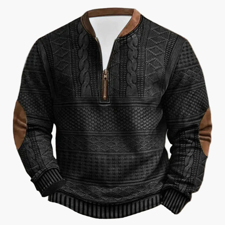 Drune | Outdoor Casual Pullover mit Stehkragen und Zipper - Modischer Freizeit-Sweater für Alltag und Freizeit